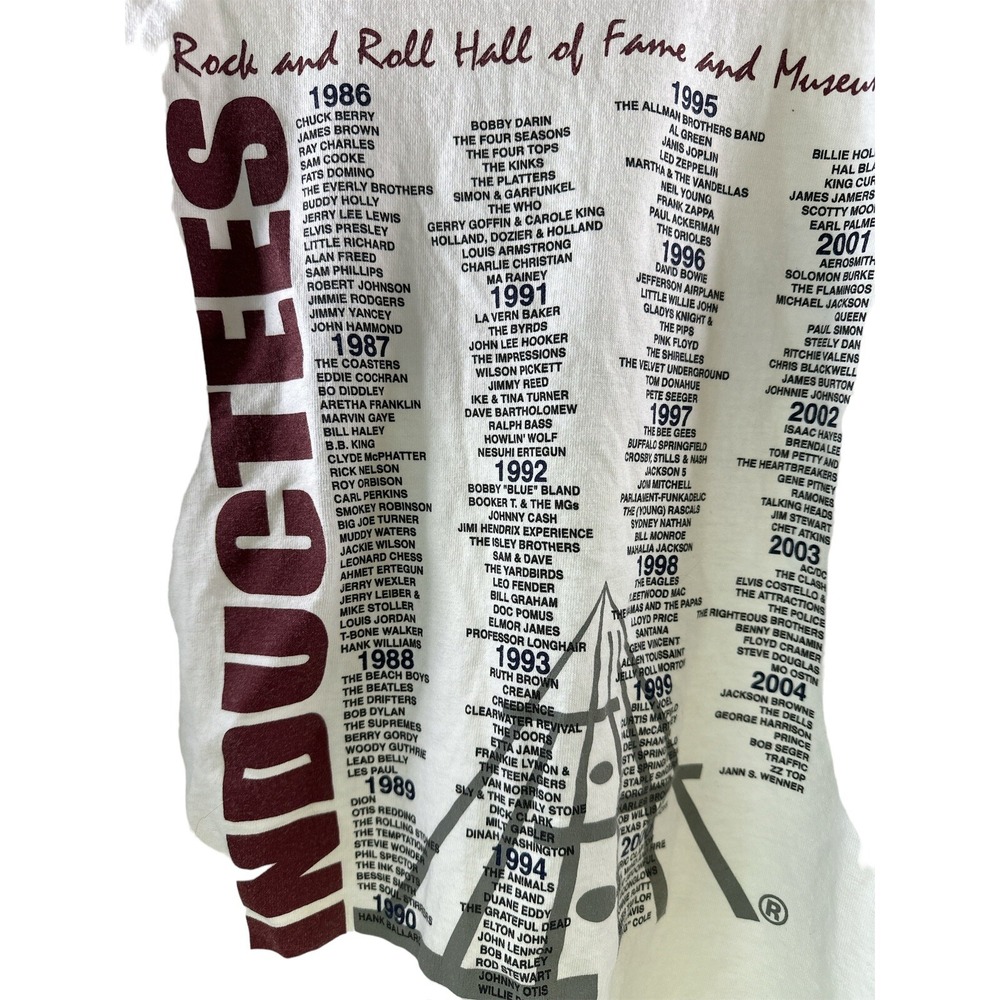 Rock And Roll Hall Of Fame Museum Inductees 1986-2004 T-Shirt 100%Cotton Size‎ M - Picture 4 of 8